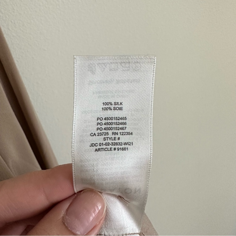 Babaton Notion Half Button Down Silk Tunic Blouse… - image 6